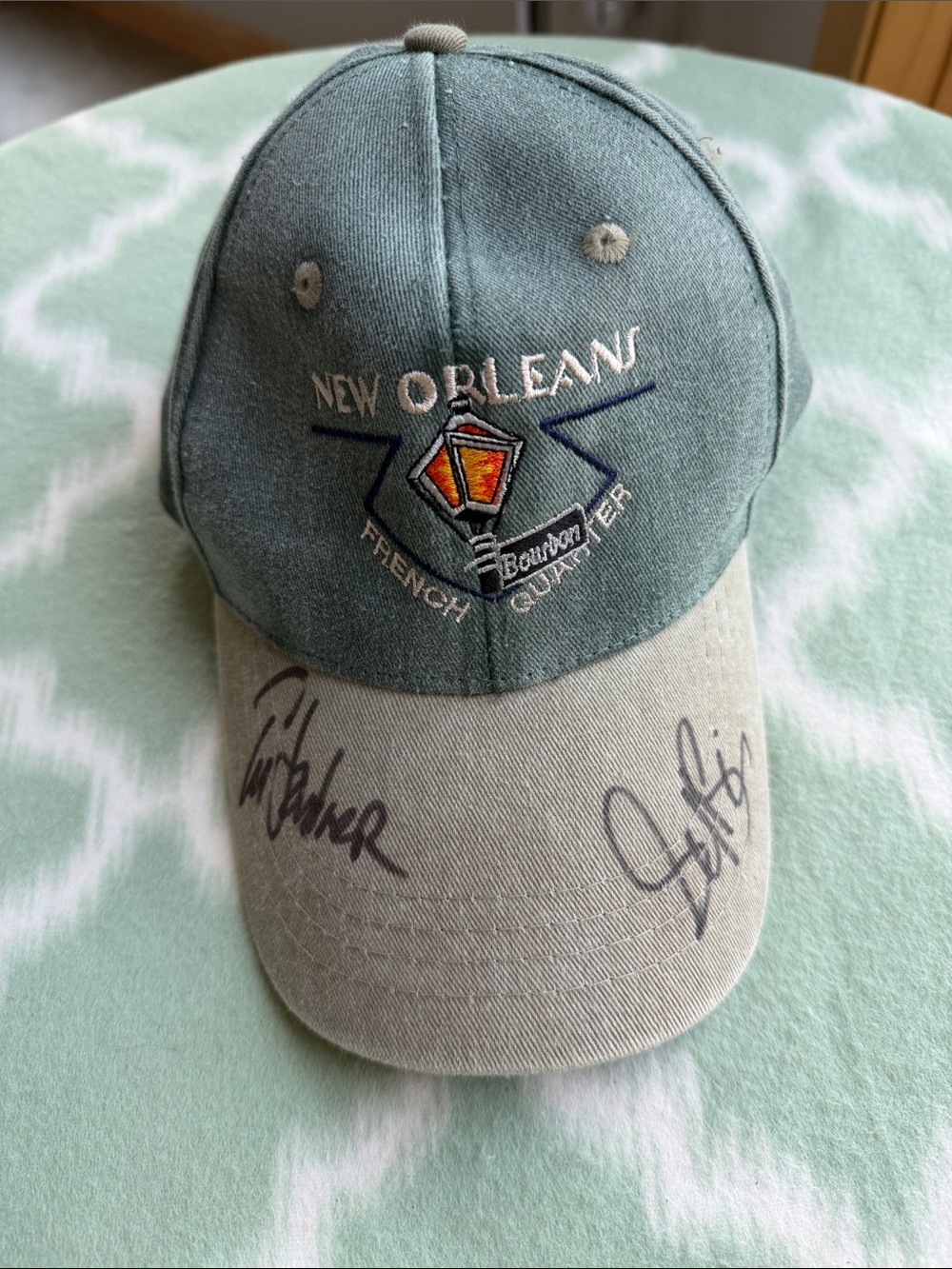 Authentic Signed Baseball Cap by 4 Minnesota Twins Players 87/91 titles - Green